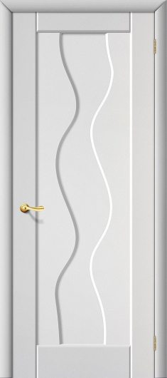 Межкомнатная дверь с ПВХ-пленкой Браво Вираж Плюс П-23 (Белый) глухая — фото 1