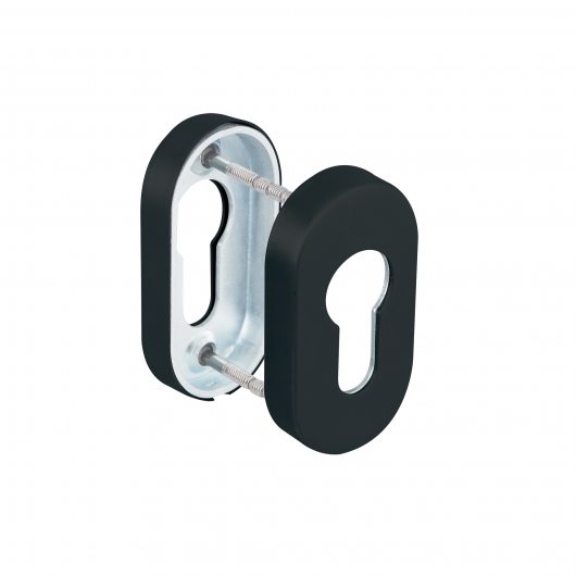 Накладка под цилиндр ET.R.DSS201-02P (DSS-02P-ET) INOX 201 BLACK  — фото 1