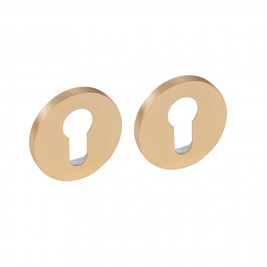 Накладка на цилиндр ET.R.ZLR52 SSG-39 сатинированное золото — фото 1