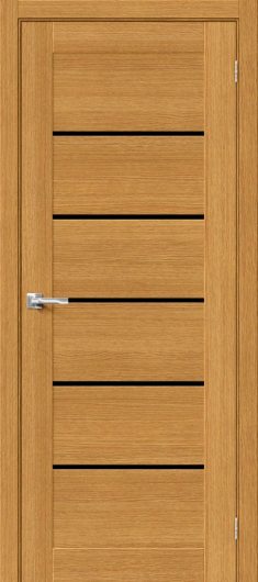 Межкомнатная шпонированная дверь MR.WOOD Вуд Модерн-22 Natur Oak остекленная — фото 1