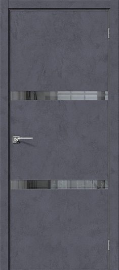 Межкомнатная дверь с эко шпоном Порта-55 4AF graphite art — фото 1