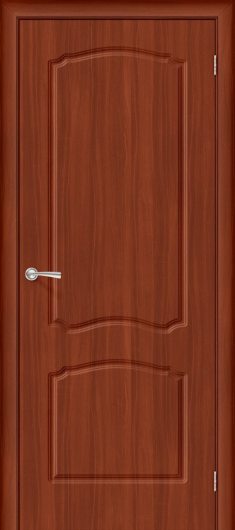Межкомнатная дверь с ПВХ-пленкой Браво Альфа П-17 (ИталОрех) глухая — фото 1