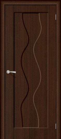 Межкомнатная дверь с ПВХ-пленкой Браво Вираж П-19 (Венге) глухая — фото 1