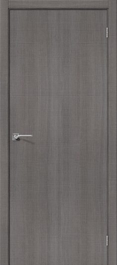 Межкомнатная дверь с эко шпоном Порта-50 Grey Crosscut глухая — фото 1