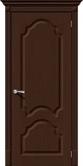 Межкомнатная дверь шпон файн-лайн Браво Афина (Венге) глухая — фото 1