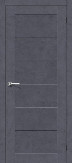 Межкомнатная дверь с эко шпоном el`PORTA Легно-21 Graphite Art глухая — фото 1