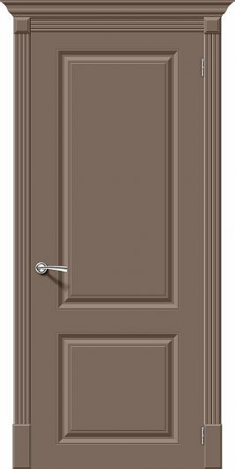 Межкомнатная эмалированная дверь Браво Скинни-12 Mocca глухая — фото 1