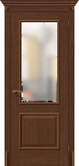 Межкомнатная дверь с эко шпоном el`PORTA Классико-13 Brown Oak остекленная — фото 1