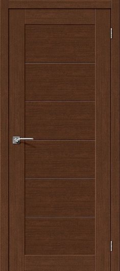 Межкомнатная дверь с эко шпоном el`PORTA Легно-21 Brown Oak глухая — фото 1
