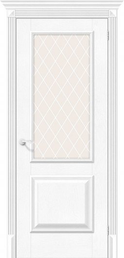 Межкомнатная дверь с эко шпоном el`PORTA Классико-13 White Softwood остекленная — фото 1