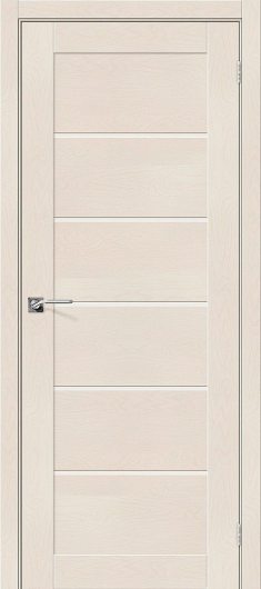 Межкомнатная дверь с эко шпоном Легно-22 Capuccino Softwood остекленная — фото 1