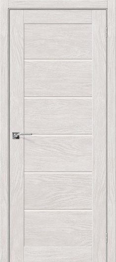 Межкомнатная дверь с эко шпоном el`PORTA Легно-22 Chalet Blanc остекленная — фото 1