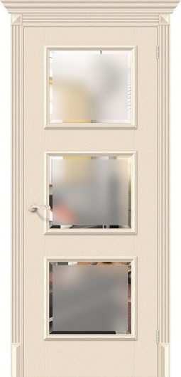 Межкомнатная дверь с эко шпоном el`PORTA Классико-17.3 Ivory остекленная — фото 1