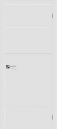 Межкомнатная эмалированная дверь Браво Скинни-2 Whitey — фото 1