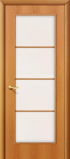 Межкомнатная ламинированная дверь Браво 10С Л-12 (МиланОрех) остекленная — фото 1