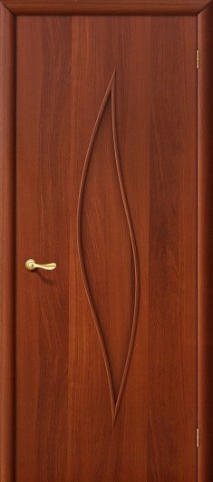 Межкомнатная ламинированная дверь Браво 12Г Л-11 (ИталОрех) глухая — фото 1
