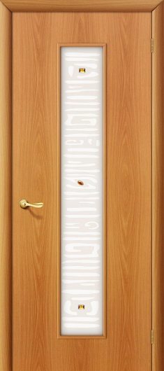 Межкомнатная ламинированная дверь Браво 25Х Л-12 (МиланОрех) остекленная — фото 1