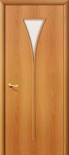 Межкомнатная ламинированная дверь Браво 3С Л-12 (МиланОрех) остекленная — фото 1