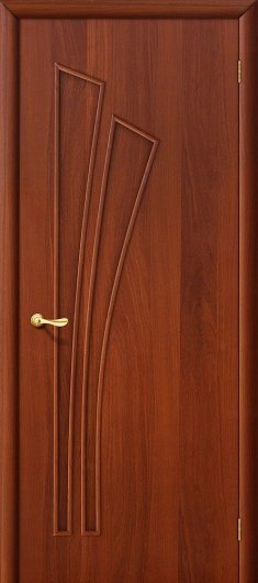 Межкомнатная ламинированная дверь Браво 4Г Л-11 (ИталОрех) глухая — фото 1