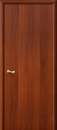 Межкомнатная ламинированная дверь Браво Гост Л-11 (ИталОрех) глухая — фото 1