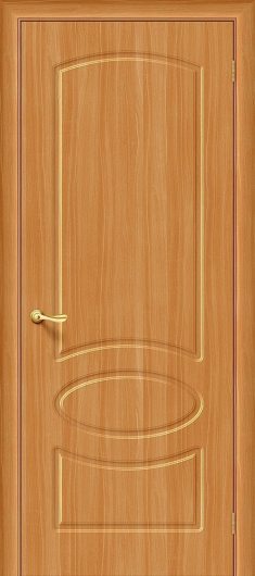 Межкомнатная дверь с ПВХ-пленкой Браво Неаполь П-18 (МиланОрех) глухая — фото 1