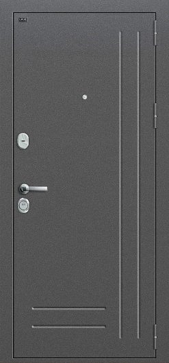 Входная дверь Groff Р2-210 Антик Серебро/П-25 (Беленый Дуб) глухая — фото 1