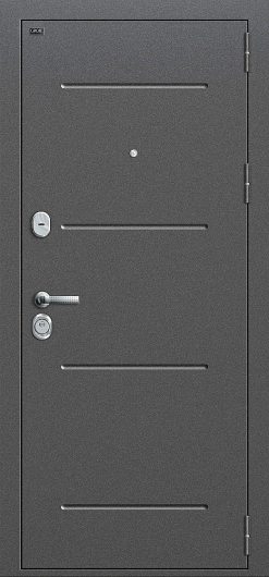 Входная дверь Groff Т2-221_New Антик Серебро/Capuccino Veralinga глухая — фото 1