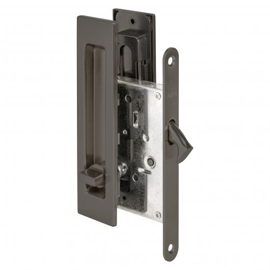 Защелка с ручками для раздвижных дверей SH.SLQ152.011 (Soft LINE SLQ-011) GR графит — фото 1