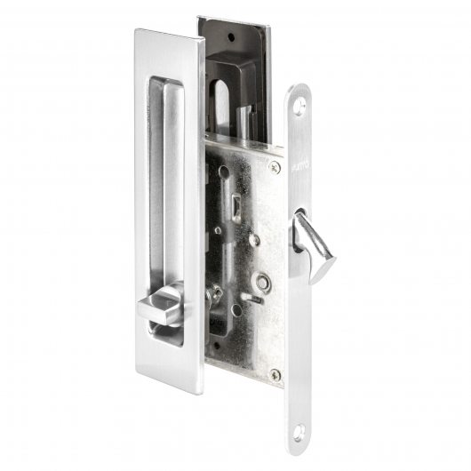 Защелка с ручками для раздвижных дверей SH.SLQ152.011 (Soft LINE SLQ-011) CP хром — фото 1