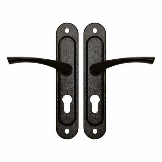 Ручка дверная на планке РФ1-55.17 (черный) — фото 1