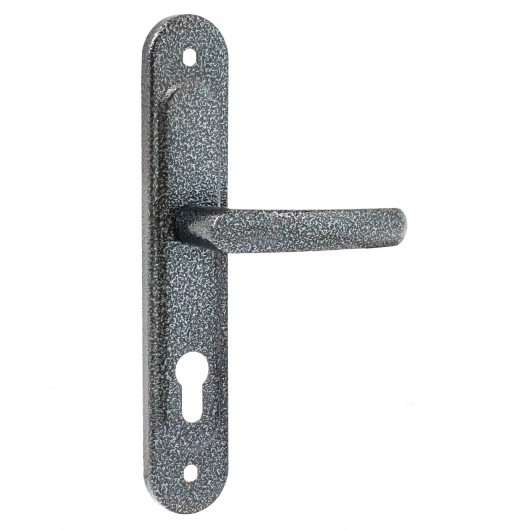 Ручка дверная на планке РФ1-68.02 серебро — фото 1