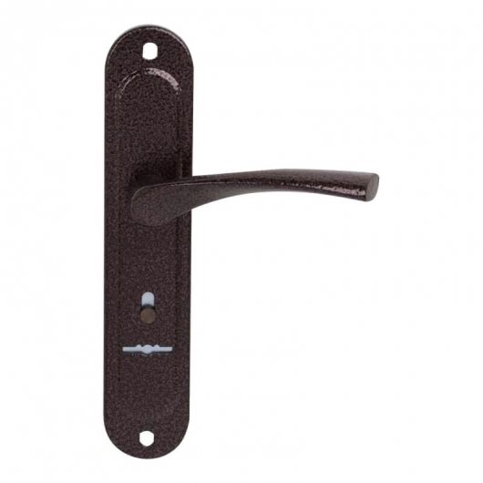 Ручка дверная на планке РФ2-77.01 (для замков 10.11,30.11), медь — фото 1