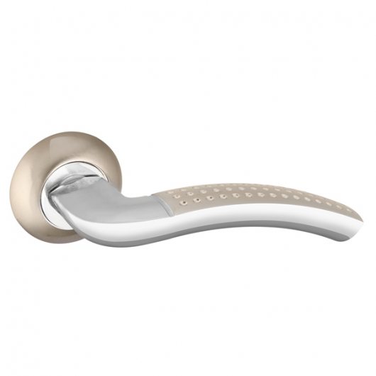 Ручка раздельная R.TL54.LOGICA 160mm SN/CP-3 мат. никель/хром 8x160мм M4(12*50*55) — фото 1