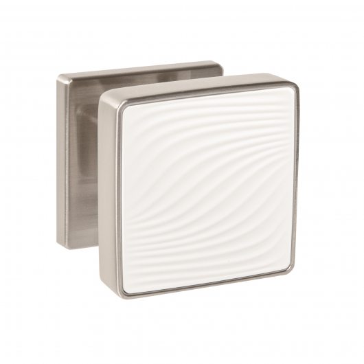 Ручка раздельная K.EST.Q52.GIPNOZ SN/WH-3 матовый никель/белый — фото 1