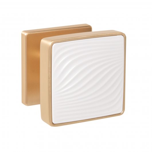 Ручка раздельная K.EST.Q52.GIPNOZ SSG/WH-39 сатинированное золото/белый — фото 1