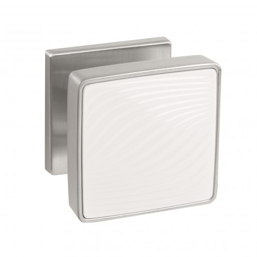 Ручка раздельная K.EST.Q52.GIPNOZ SSC/WH-16 сатинированный хром/белый — фото 1