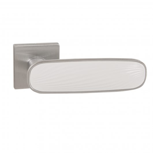 Ручка раздельная K.EST.Q52.SHADE SSC/WH-16 сатинированный хром/белый — фото 1