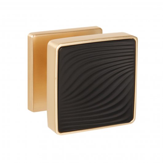 Ручка раздельная K.EST.Q52.GIPNOZ SSG/BL-39 сатинированное золото/черный — фото 1