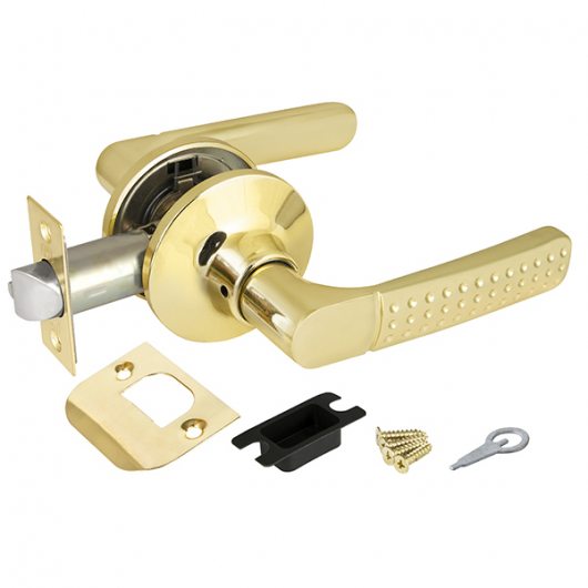 Ручка защелка DK626 PB-PS (6026 PB-P) (без фик.) золото — фото 1