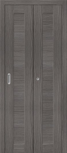 Межкомнатная складная дверь Порта-21 Grey Veralinga глухая — фото 1