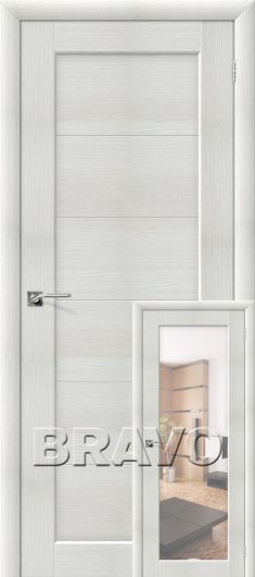 Межкомнатная дверь с эко шпоном el`PORTA Аква-1/2 Bianco Veralinga глухая — фото 1