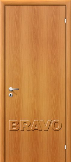 Строительная дверь Норма Л-12 (МиланОрех) глухая — фото 1