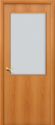 Межкомнатная ламинированная дверь Браво Гост ПО-2 Л-12 (МиланОрех) остекленная — фото 1