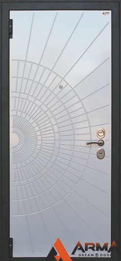 Входная дверь ARMA Galaxy Муар Черный — фото 1