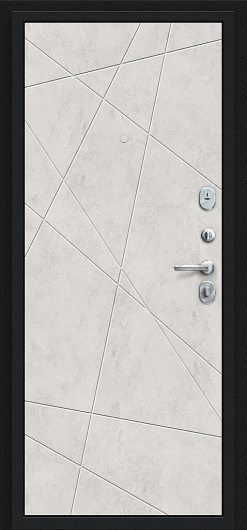 Входная дверь Браво Граффити-5 Букле черное/Look Art металл/панель — фото 2
