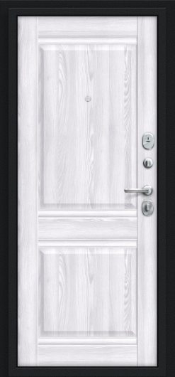 Входная дверь Браво Некст Kale Букле черное/Riviera Ice — фото 2
