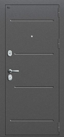 Входная дверь Groff Т2-223 Антик Серебро/Cappuccino Veralinga глухая — фото 1