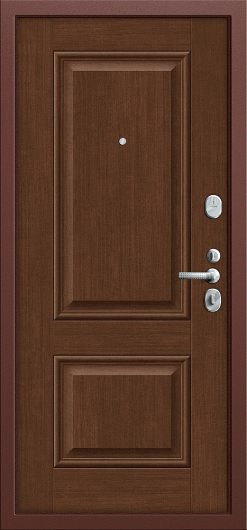 Входная дверь Groff T2-232 Антик Медь/Brown Oak глухая — фото 2