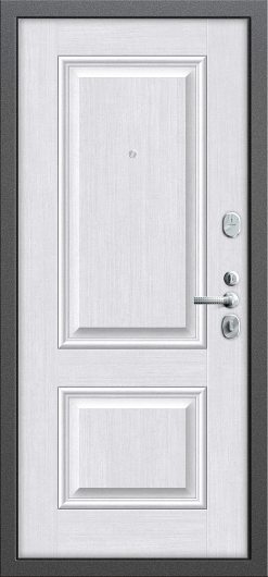 Входная дверь Groff T2-232 Антик Серебро/Milk Oak глухая — фото 2