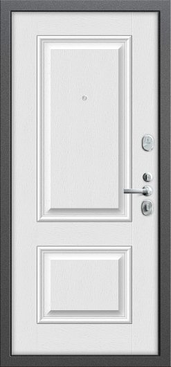 Входная дверь Groff T2-232 Антик Серебро/Virgin глухая — фото 2